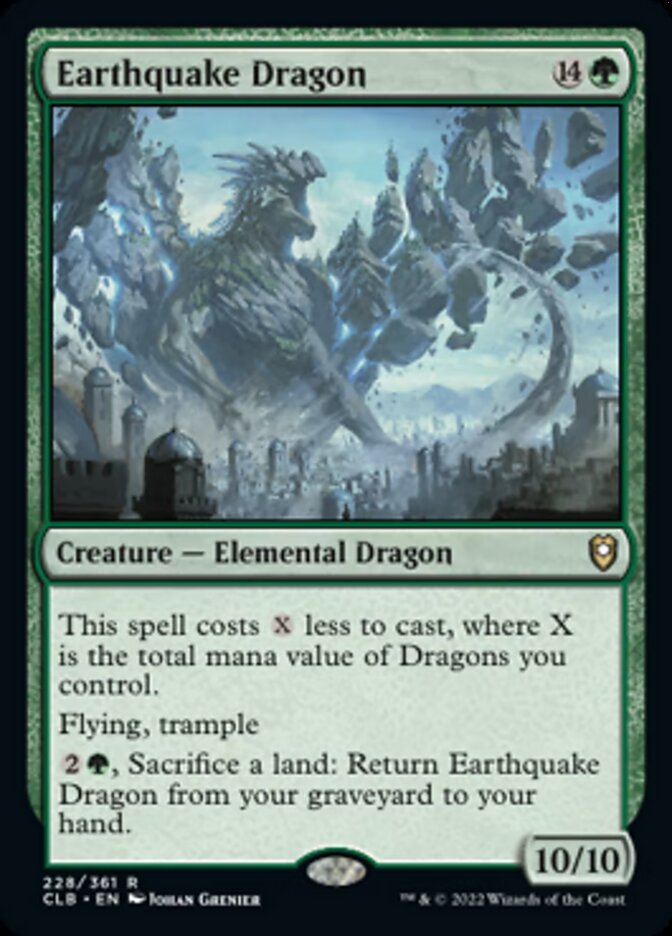 Earthquake Dragon [Commander Legends: Battle for Baldur's Gate] MTG Single Magic: The Gathering    | Red Claw Gaming