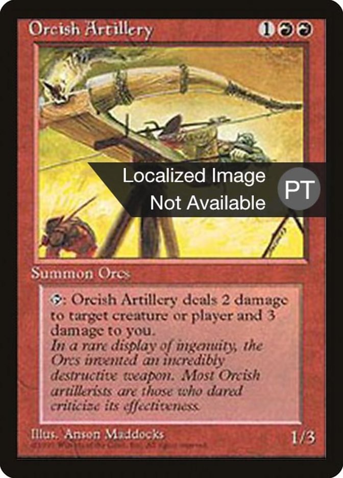 Orcish Artillery [Fourth Edition (Foreign Black Border)] MTG Single Magic: The Gathering    | Red Claw Gaming