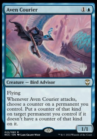 Aven Courier (Promo Pack) [Streets of New Capenna Commander Promos] MTG Single Magic: The Gathering    | Red Claw Gaming