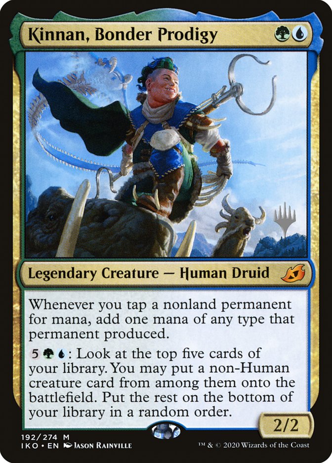 Kinnan, Bonder Prodigy (Promo Pack) [Ikoria: Lair of Behemoths Promos] MTG Single Magic: The Gathering    | Red Claw Gaming