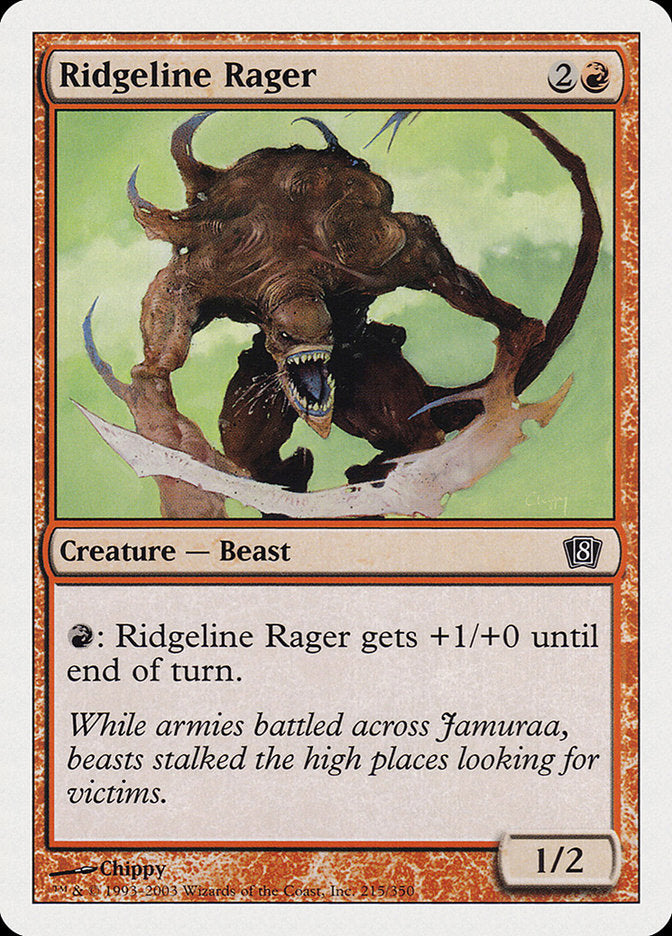 Ridgeline Rager [Eighth Edition] MTG Single Magic: The Gathering    | Red Claw Gaming