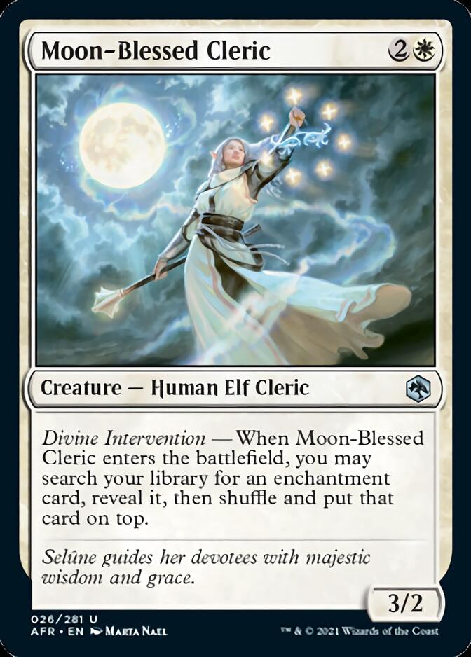 Moon-Blessed Cleric [Dungeons & Dragons: Adventures in the Forgotten Realms] MTG Single Magic: The Gathering    | Red Claw Gaming