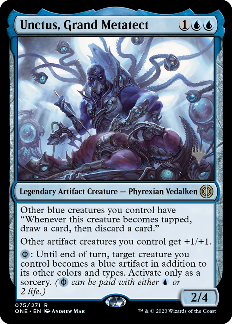 Unctus, Grand Metatect (Promo Pack) [Phyrexia: All Will Be One Promos] MTG Single Magic: The Gathering    | Red Claw Gaming