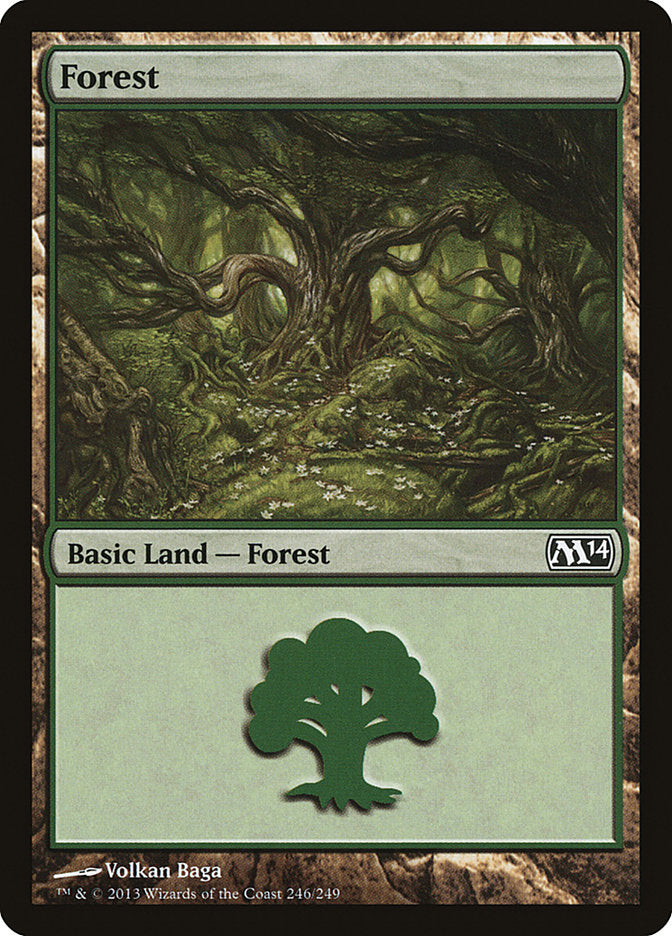 Forest (246) [Magic 2014] MTG Single Magic: The Gathering    | Red Claw Gaming