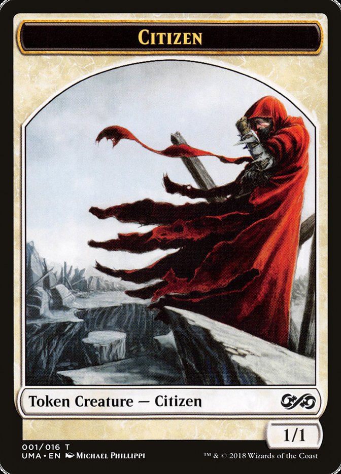 Citizen Token [Ultimate Masters Tokens] MTG Single Magic: The Gathering    | Red Claw Gaming