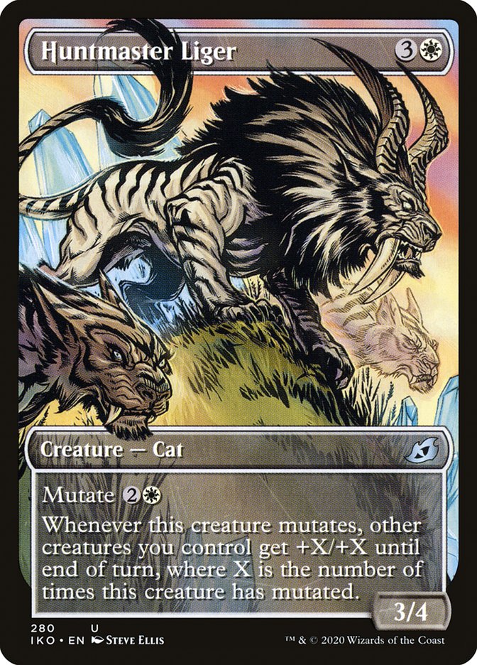 Huntmaster Liger (Showcase) [Ikoria: Lair of Behemoths] MTG Single Magic: The Gathering    | Red Claw Gaming