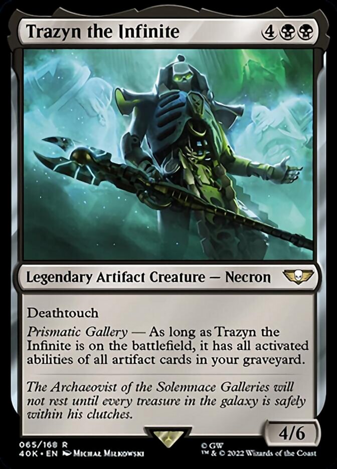 Trazyn the Infinite (Surge Foil) [Warhammer 40,000] MTG Single Magic: The Gathering    | Red Claw Gaming