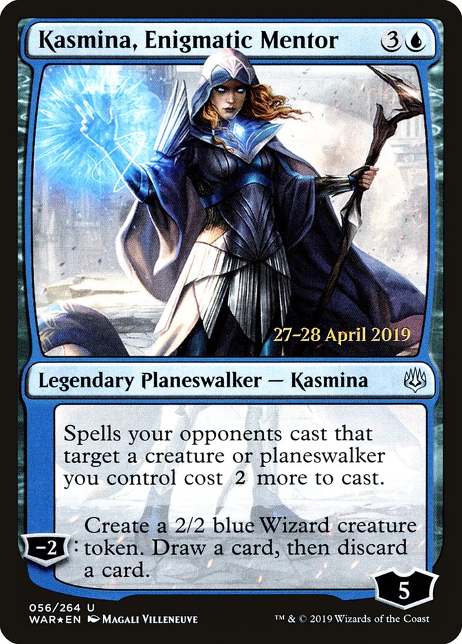 Kasmina, Enigmatic Mentor [War of the Spark Prerelease Promos] MTG Single Magic: The Gathering    | Red Claw Gaming