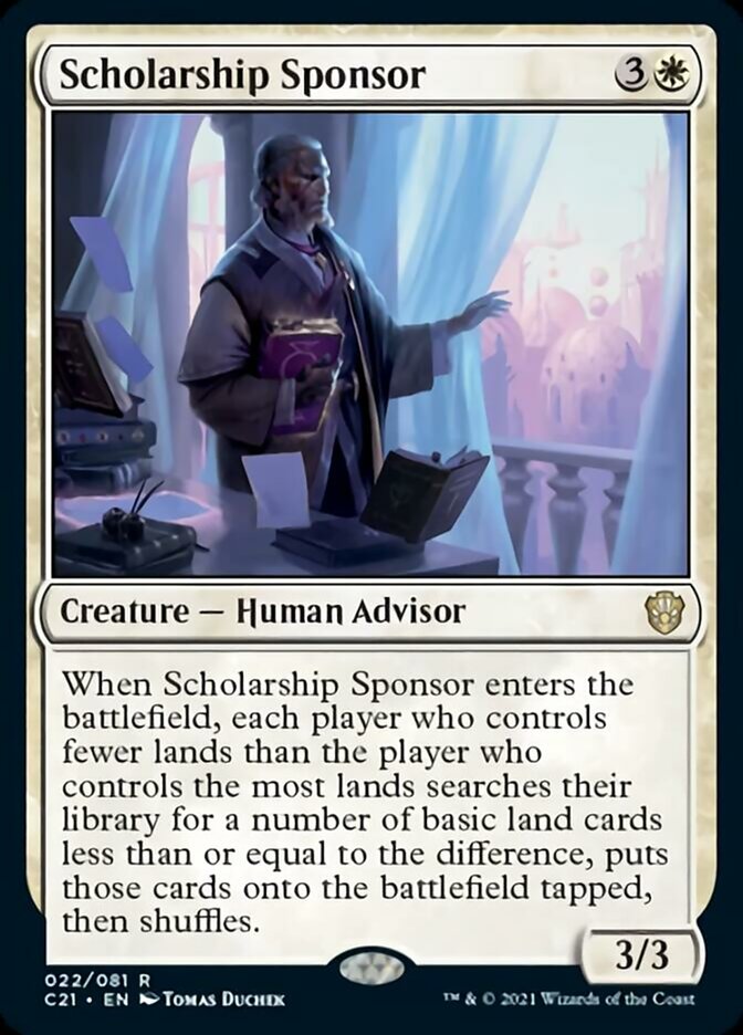 Scholarship Sponsor [Commander 2021] MTG Single Magic: The Gathering    | Red Claw Gaming