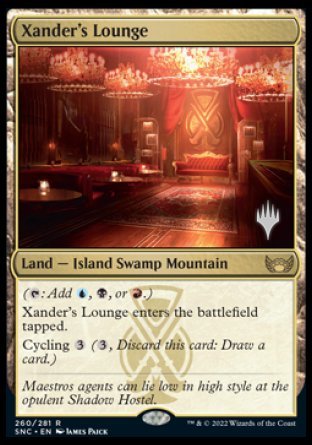 Xander's Lounge (Promo Pack) [Streets of New Capenna Promos] MTG Single Magic: The Gathering    | Red Claw Gaming