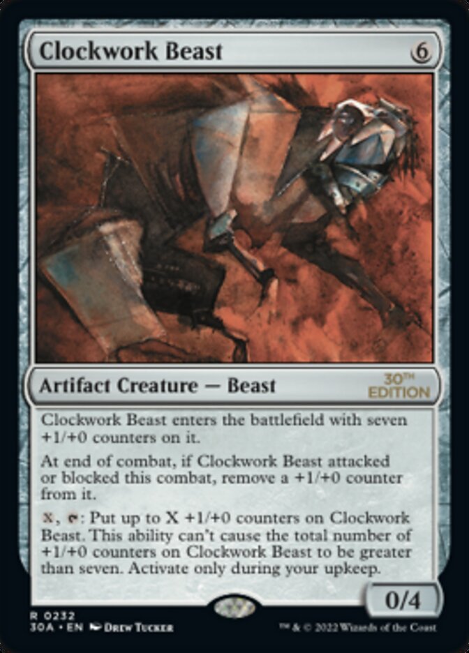 Clockwork Beast [30th Anniversary Edition] MTG Single Magic: The Gathering    | Red Claw Gaming