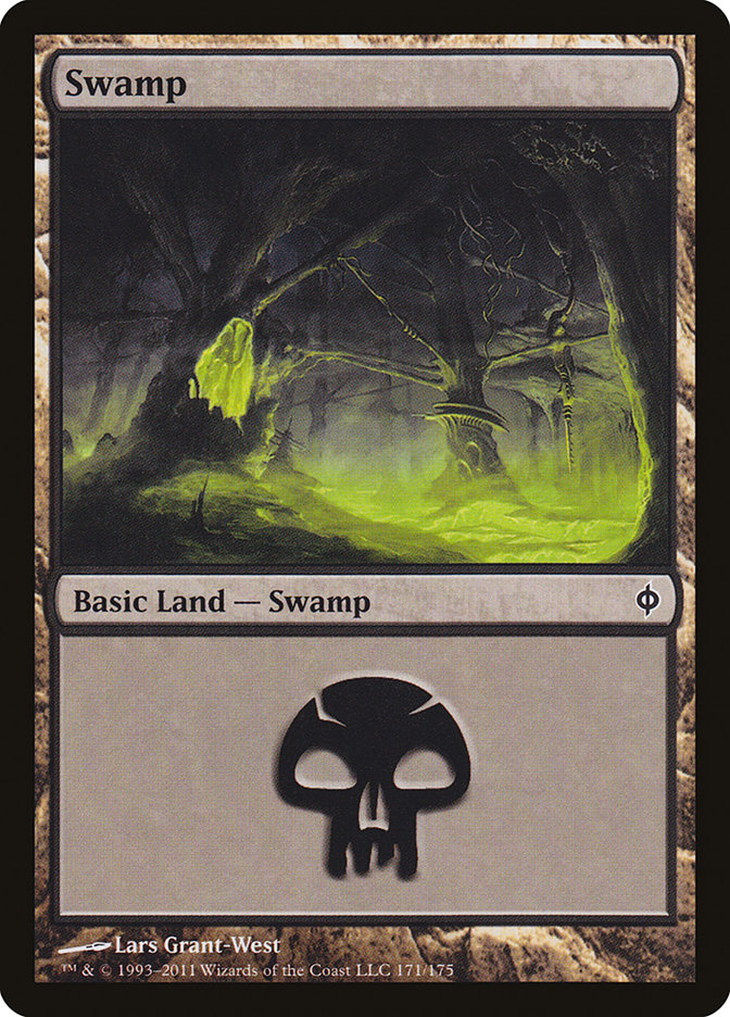 Swamp (171) [New Phyrexia] MTG Single Magic: The Gathering    | Red Claw Gaming