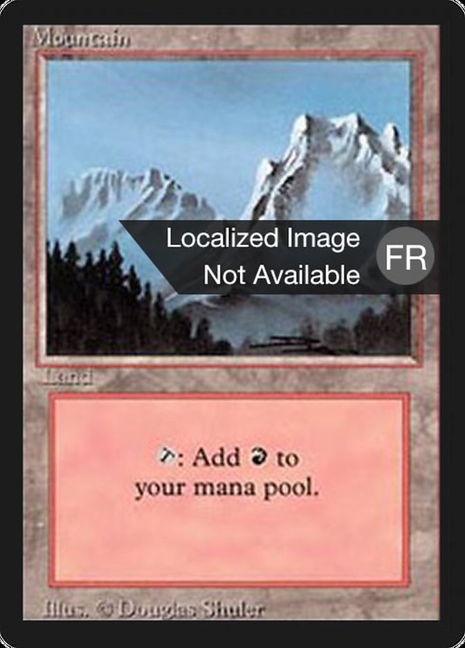 Mountain (B) [Foreign Black Border] MTG Single Magic: The Gathering    | Red Claw Gaming