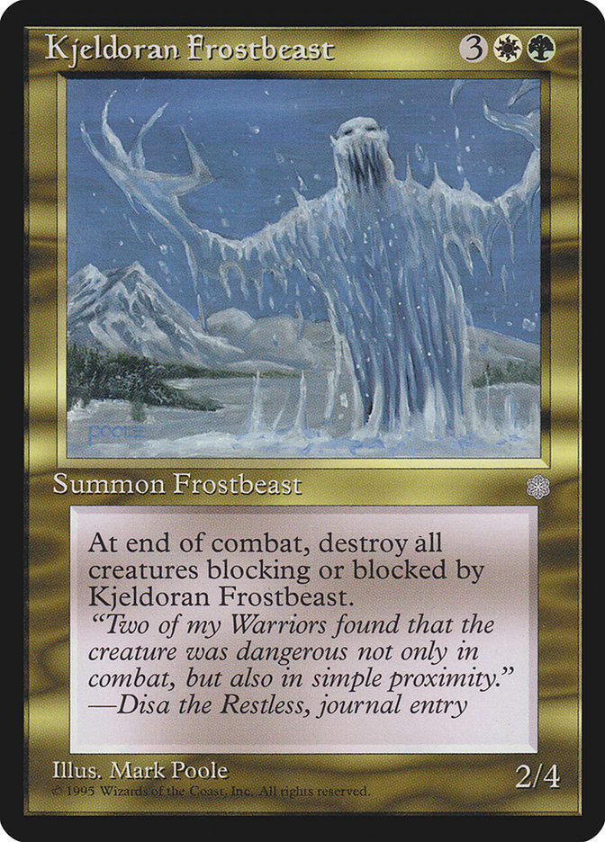 Kjeldoran Frostbeast [Ice Age] MTG Single Magic: The Gathering    | Red Claw Gaming