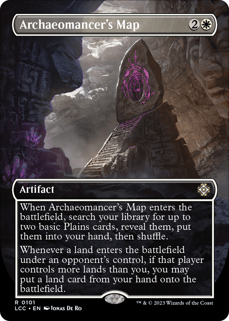 Archaeomancer's Map (Borderless) [The Lost Caverns of Ixalan Commander] MTG Single Magic: The Gathering    | Red Claw Gaming