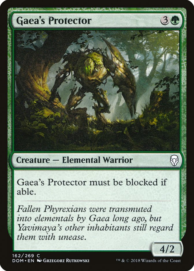 Gaea's Protector [Dominaria] MTG Single Magic: The Gathering    | Red Claw Gaming