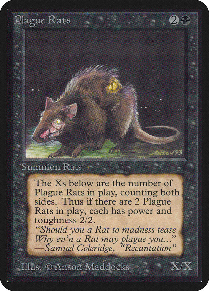 Plague Rats [Alpha Edition] MTG Single Magic: The Gathering    | Red Claw Gaming