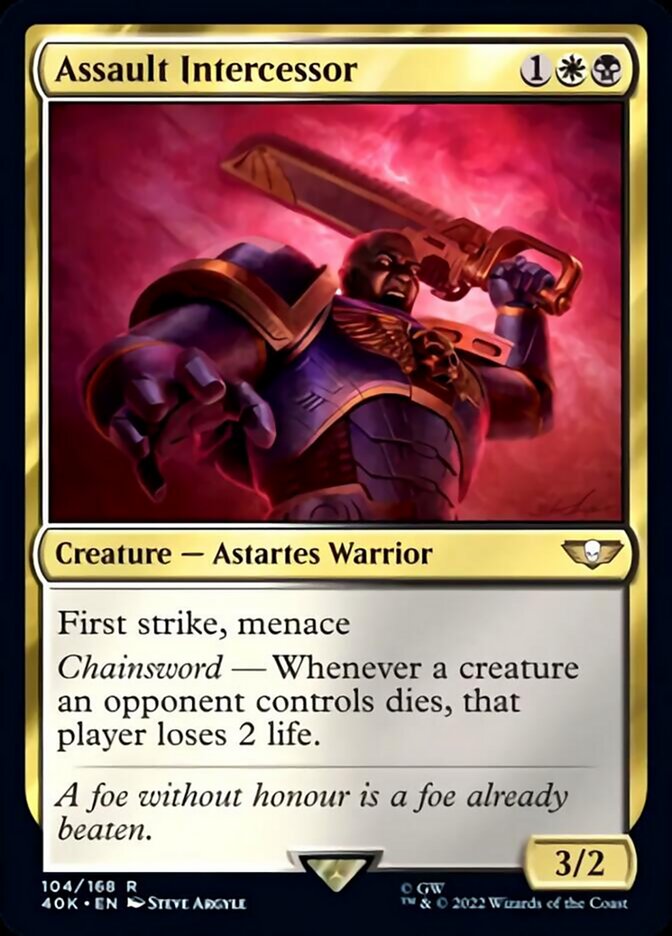 Assault Intercessor [Warhammer 40,000] MTG Single Magic: The Gathering    | Red Claw Gaming