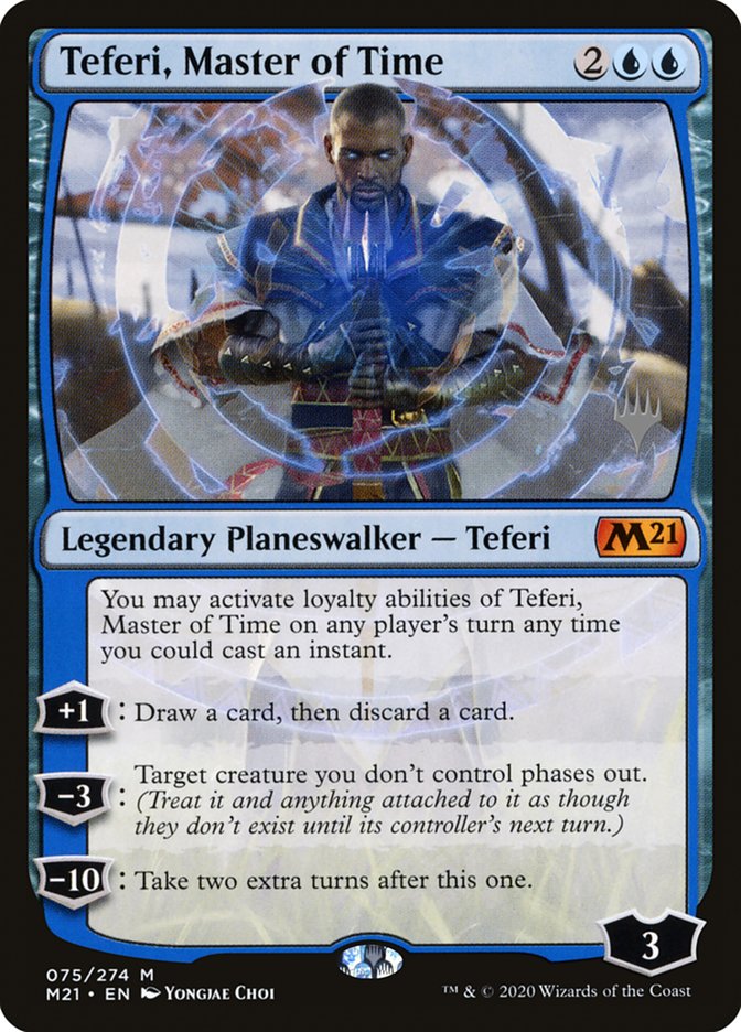 Teferi, Master of Time (Promo Pack) (75) [Core Set 2021 Promos] MTG Single Magic: The Gathering    | Red Claw Gaming