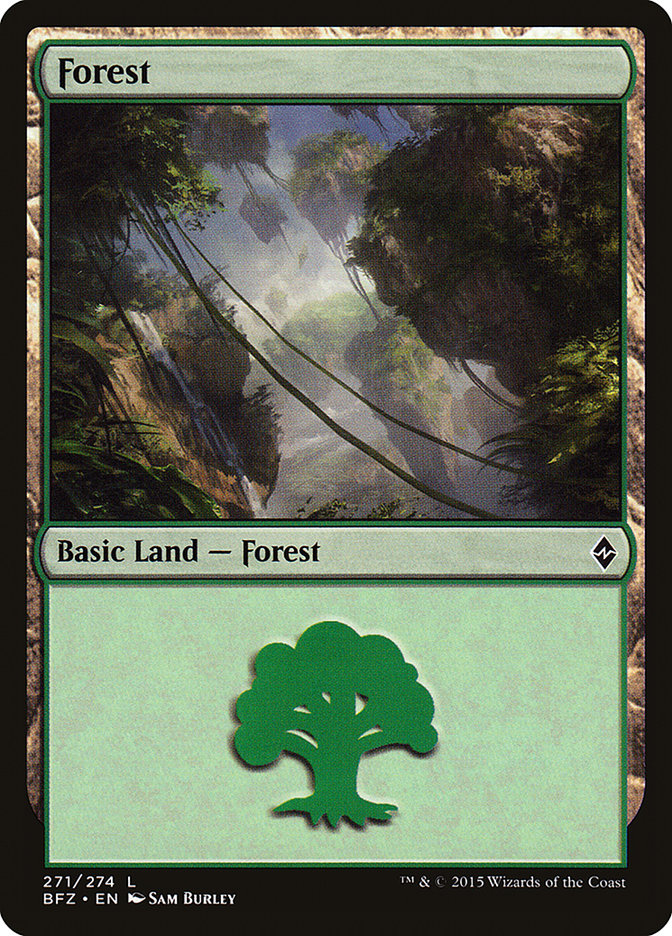 Forest (271) [Battle for Zendikar] MTG Single Magic: The Gathering    | Red Claw Gaming