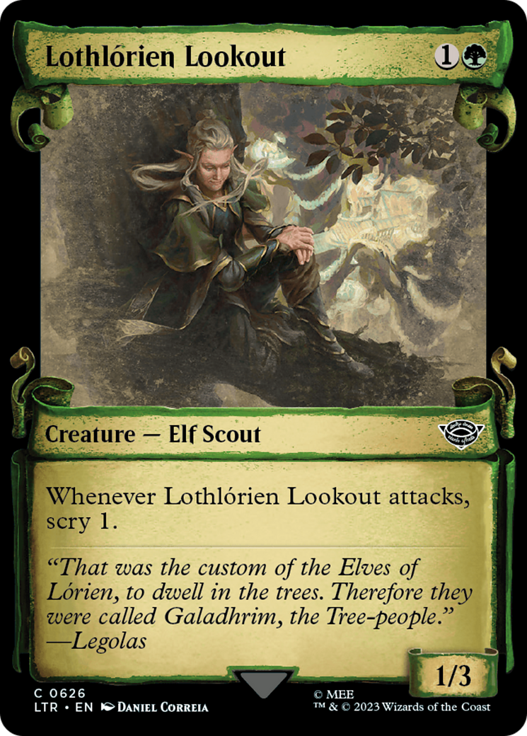 Lothlorien Lookout [The Lord of the Rings: Tales of Middle-Earth Showcase Scrolls] MTG Single Magic: The Gathering    | Red Claw Gaming