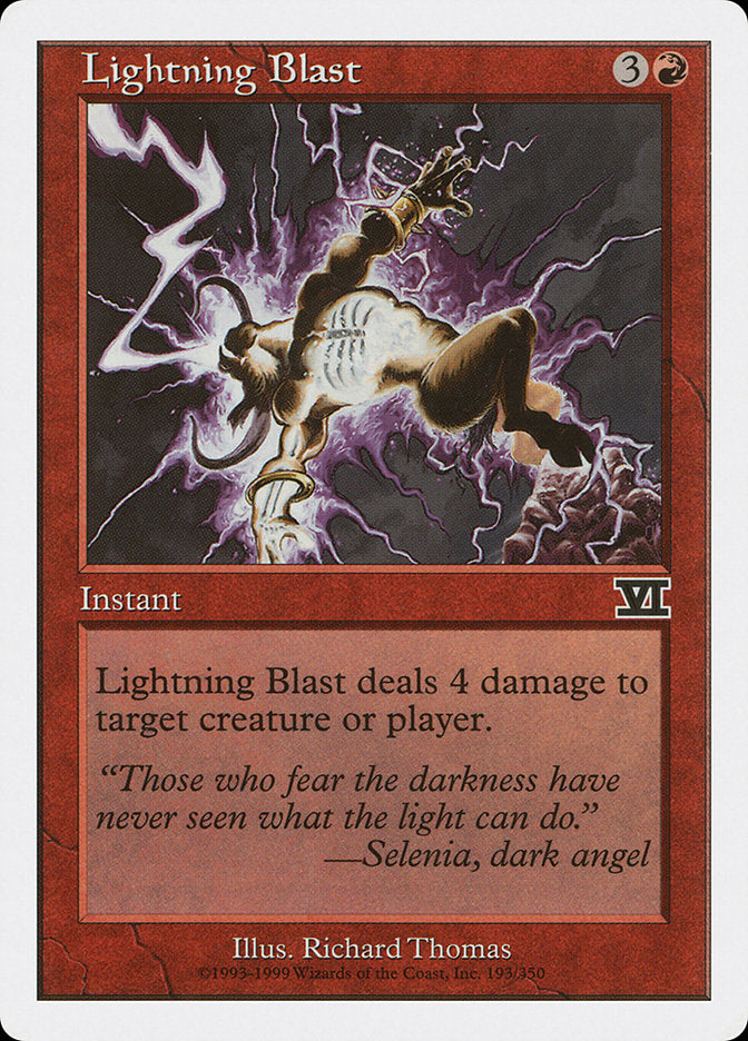 Lightning Blast [Classic Sixth Edition] MTG Single Magic: The Gathering    | Red Claw Gaming