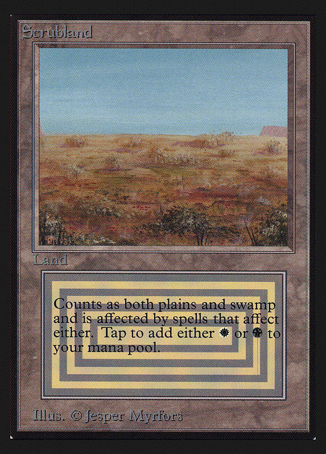 Scrubland [International Collectors' Edition] MTG Single Magic: The Gathering    | Red Claw Gaming