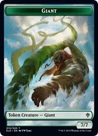 Giant // Food (17) Double-Sided Token [Throne of Eldraine Tokens] MTG Single Magic: The Gathering    | Red Claw Gaming