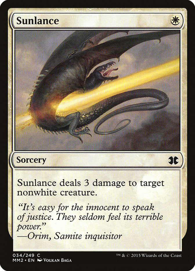 Sunlance [Modern Masters 2015] MTG Single Magic: The Gathering    | Red Claw Gaming