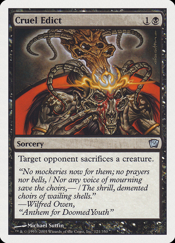 Cruel Edict [Ninth Edition] MTG Single Magic: The Gathering    | Red Claw Gaming