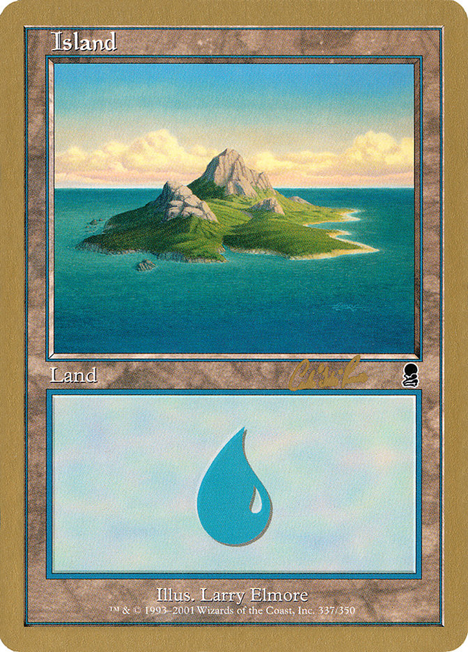 Island (cr337a) (Carlos Romao) [World Championship Decks 2002] MTG Single Magic: The Gathering    | Red Claw Gaming