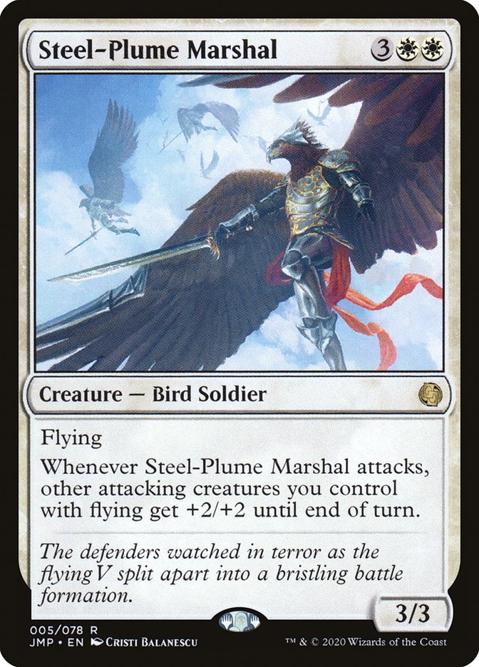 Steel-Plume Marshal [Jumpstart] MTG Single Magic: The Gathering    | Red Claw Gaming