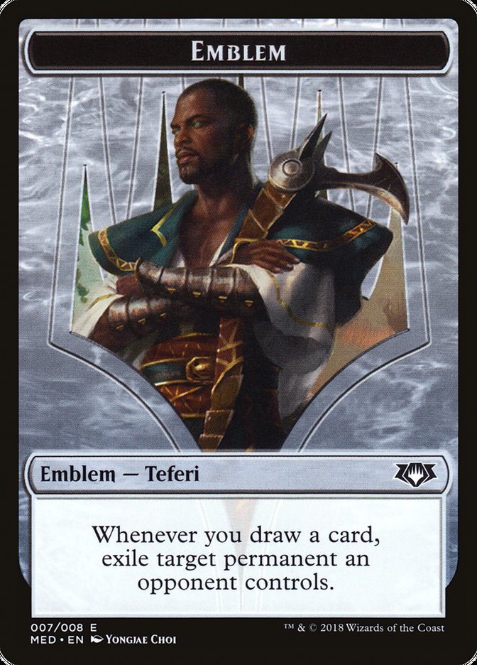 Teferi, Hero of Dominaria Emblem [Mythic Edition Tokens] MTG Single Magic: The Gathering    | Red Claw Gaming