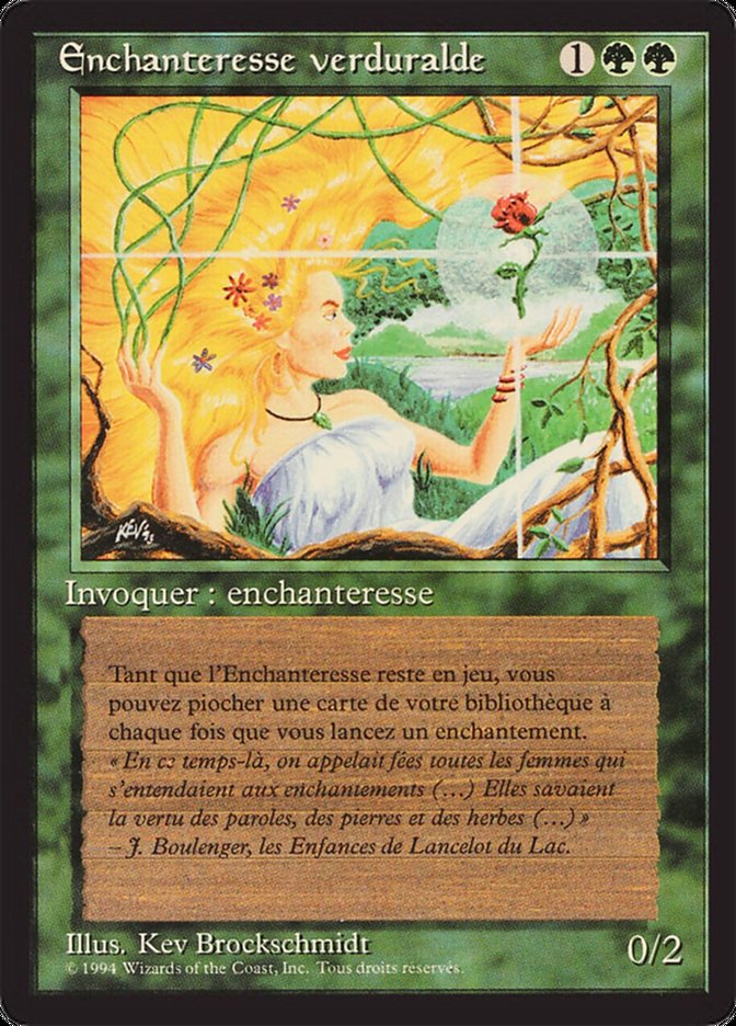 Verduran Enchantress [Foreign Black Border] MTG Single Magic: The Gathering    | Red Claw Gaming