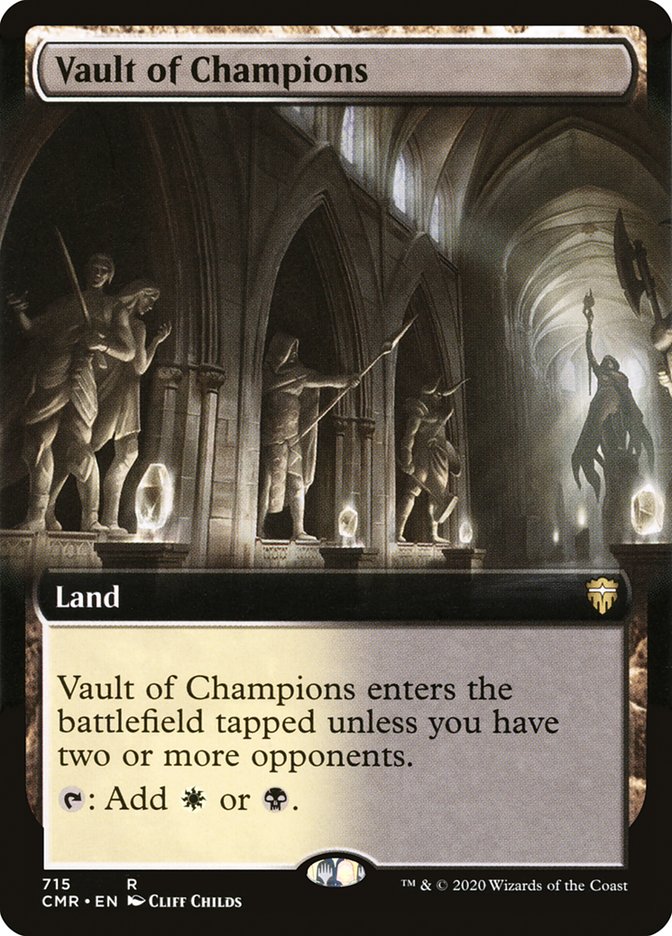 Vault of Champions (Extended Art) [Commander Legends] MTG Single Magic: The Gathering    | Red Claw Gaming