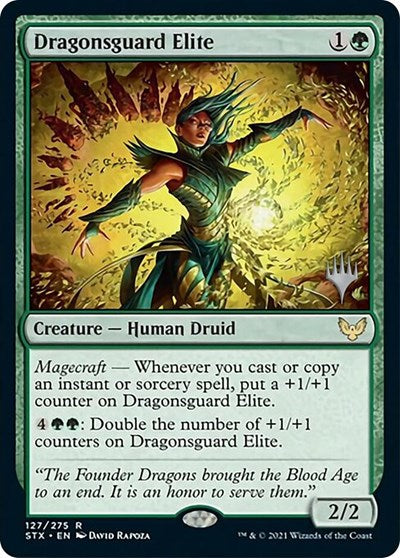 Dragonsguard Elite (Promo Pack) [Strixhaven: School of Mages Promos] MTG Single Magic: The Gathering    | Red Claw Gaming