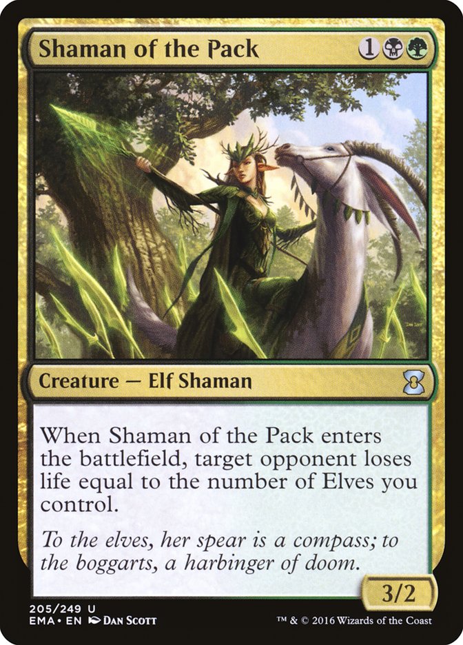 Shaman of the Pack [Eternal Masters] MTG Single Magic: The Gathering    | Red Claw Gaming