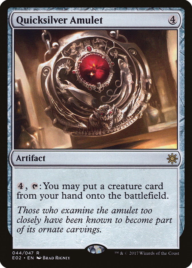 Quicksilver Amulet [Explorers of Ixalan] MTG Single Magic: The Gathering    | Red Claw Gaming