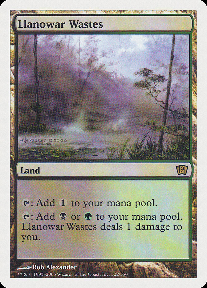 Llanowar Wastes [Ninth Edition] MTG Single Magic: The Gathering    | Red Claw Gaming