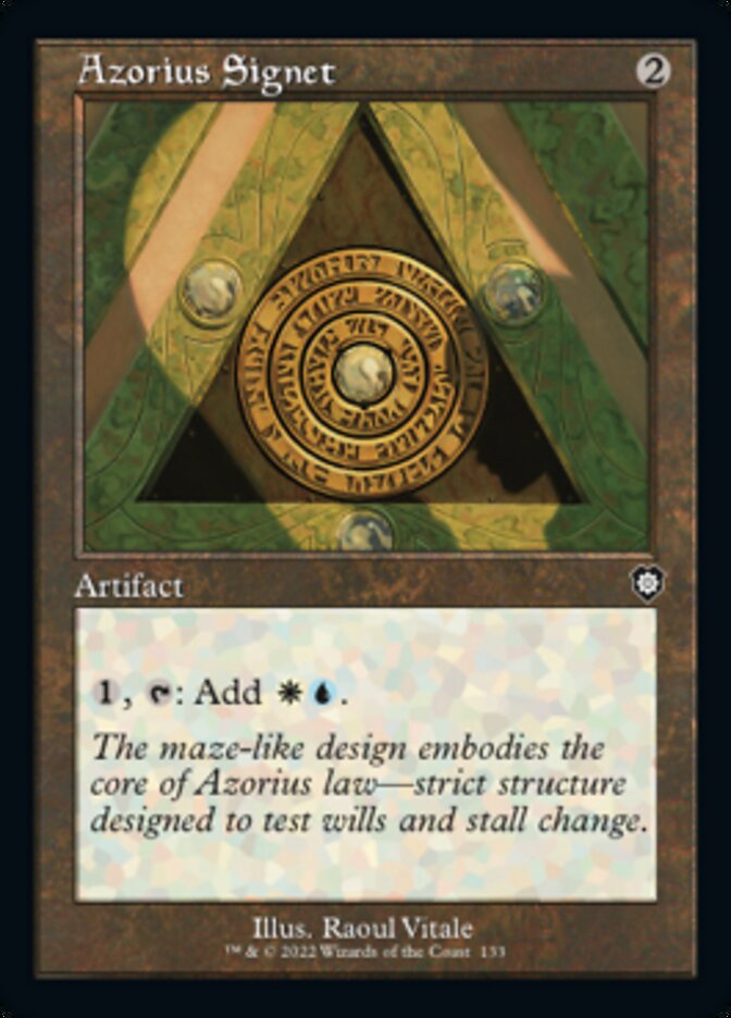 Azorius Signet (Retro) [The Brothers' War Commander] MTG Single Magic: The Gathering    | Red Claw Gaming