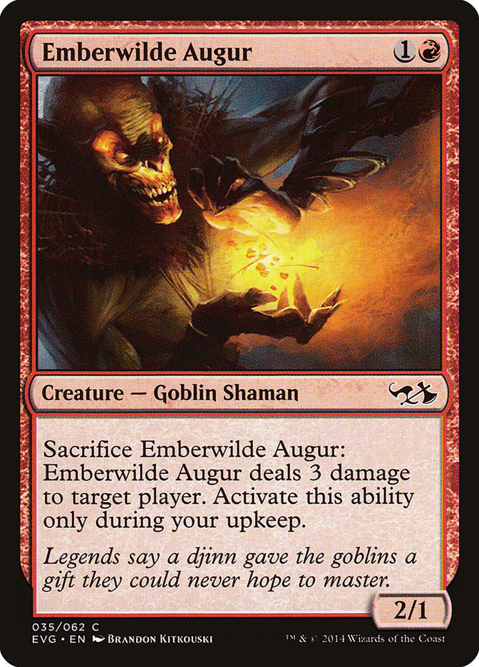 Emberwilde Augur (Elves vs. Goblins) [Duel Decks Anthology] MTG Single Magic: The Gathering    | Red Claw Gaming