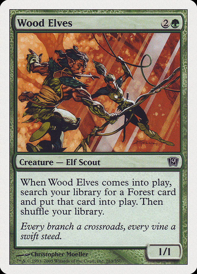 Wood Elves [Ninth Edition] MTG Single Magic: The Gathering    | Red Claw Gaming