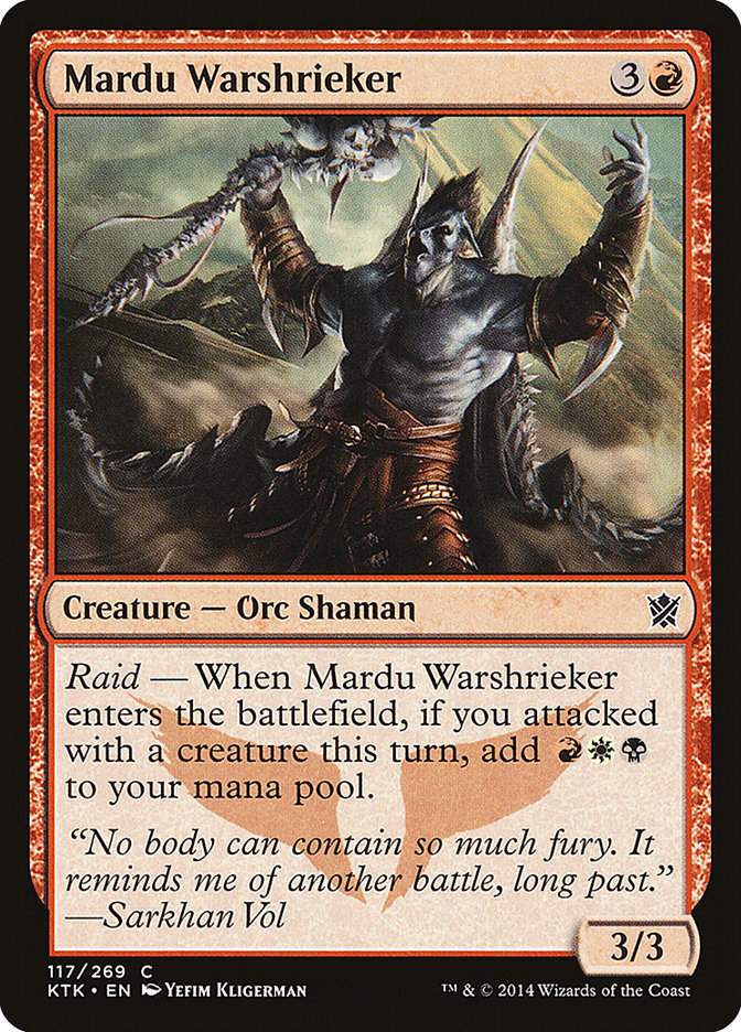 Mardu Warshrieker [Khans of Tarkir] MTG Single Magic: The Gathering    | Red Claw Gaming