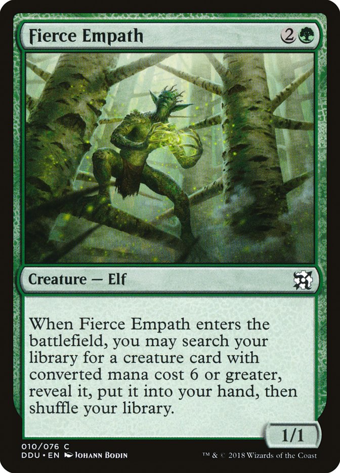 Fierce Empath [Duel Decks: Elves vs. Inventors] MTG Single Magic: The Gathering    | Red Claw Gaming