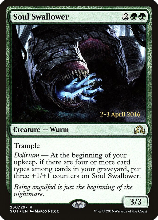 Soul Swallower [Shadows over Innistrad Prerelease Promos] MTG Single Magic: The Gathering    | Red Claw Gaming