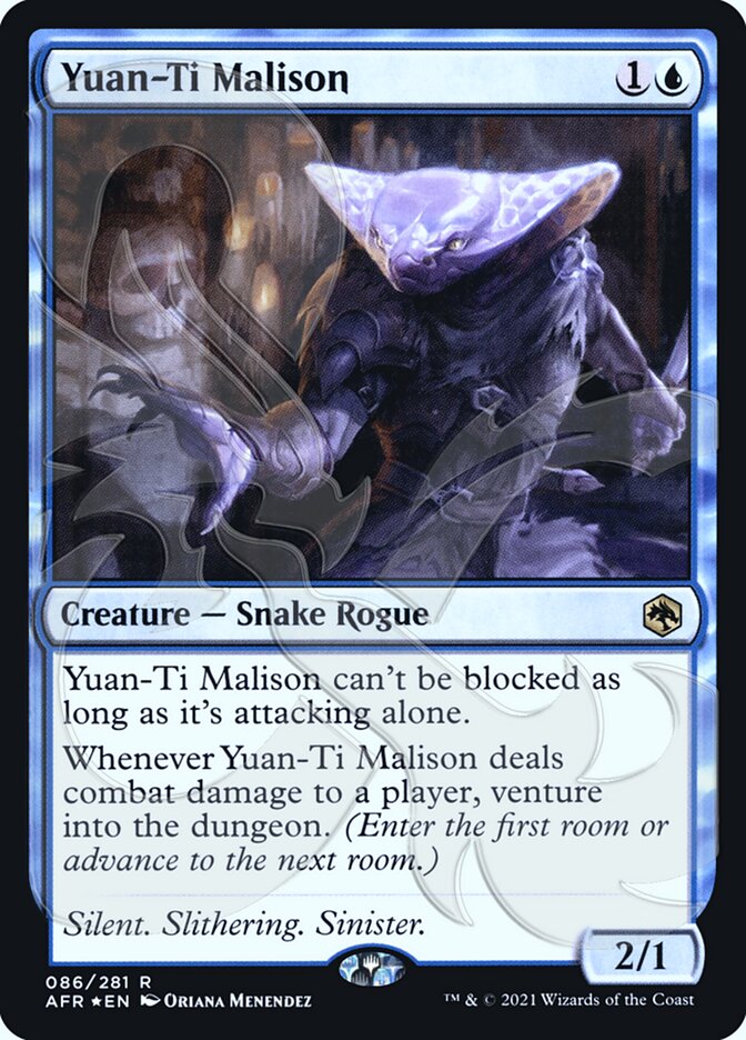 Yuan-Ti Malison (Ampersand Promo) [Dungeons & Dragons: Adventures in the Forgotten Realms Promos] MTG Single Magic: The Gathering    | Red Claw Gaming