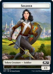 Soldier // Treasure Double-Sided Token [Core Set 2021 Tokens] MTG Single Magic: The Gathering    | Red Claw Gaming