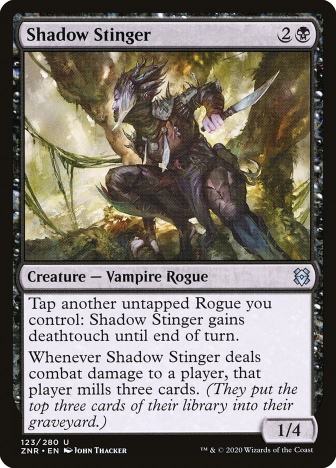 Shadow Stinger [Zendikar Rising] MTG Single Magic: The Gathering    | Red Claw Gaming