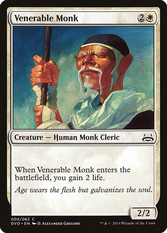 Venerable Monk (Divine vs. Demonic) [Duel Decks Anthology] MTG Single Magic: The Gathering    | Red Claw Gaming