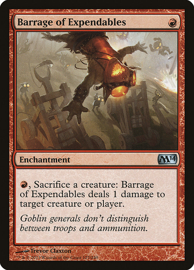 Barrage of Expendables [Magic 2014] MTG Single Magic: The Gathering    | Red Claw Gaming